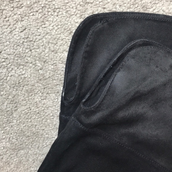 Black sued thigh high boots - Picture 3 of 3